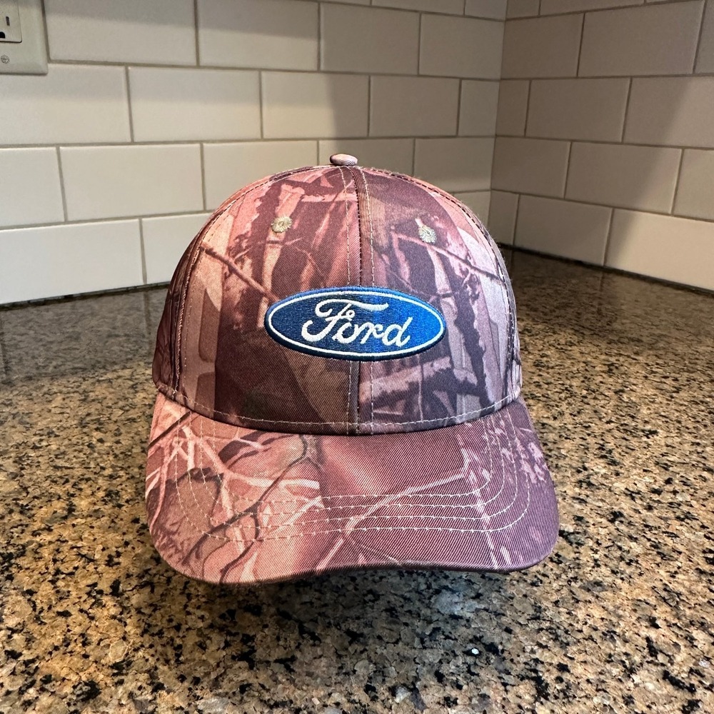 Ford Hat Men's Adjustable Camo Hunting Outdoor Logo Cap